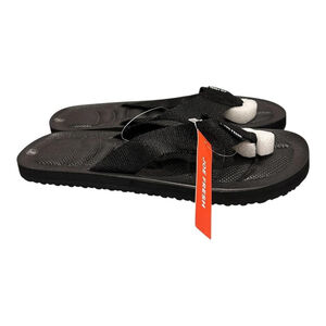Joe Fresh Flip Flop Sandals Shoes Mens Size 9 Black Thong Cushioned Beach Summer